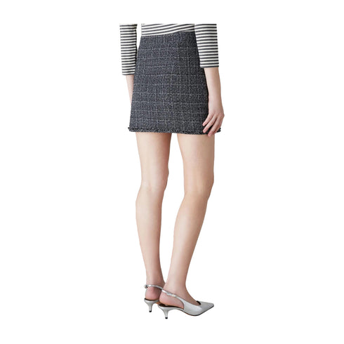 EMME MARELLA Gonna corta Gonna Donna in tweed con tache Grigio - Francavilla Moda
